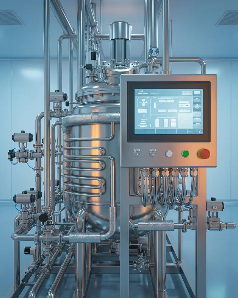 نظام PLC SCADA للمفاعل الحيوي